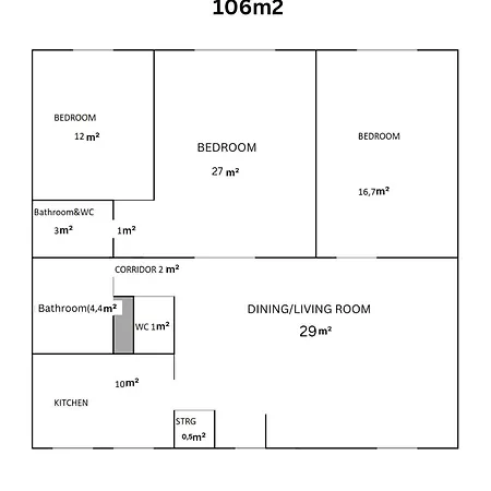 Rustic Downtown 106 M2 Apartamento *